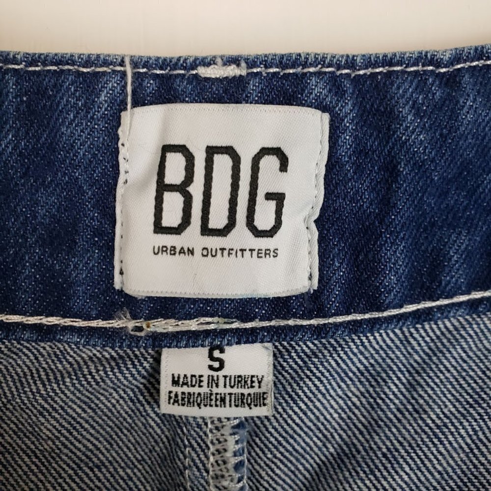 Urban Outfitters BDG Denim Skirt Classic Jean Skirt Rolled Mini Y2K Size Small - Picture 6 of 7